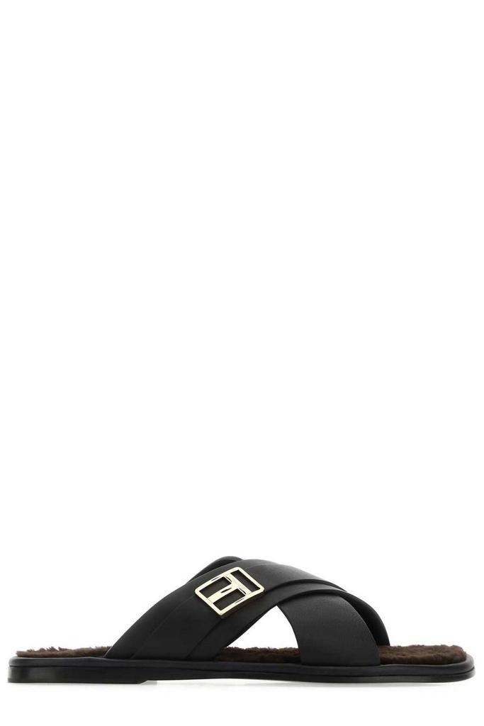 【Tom Ford】 Harrisonロゴleopard-プリントスライド Harrison logo leopard-print slides in multicoloured - Tom