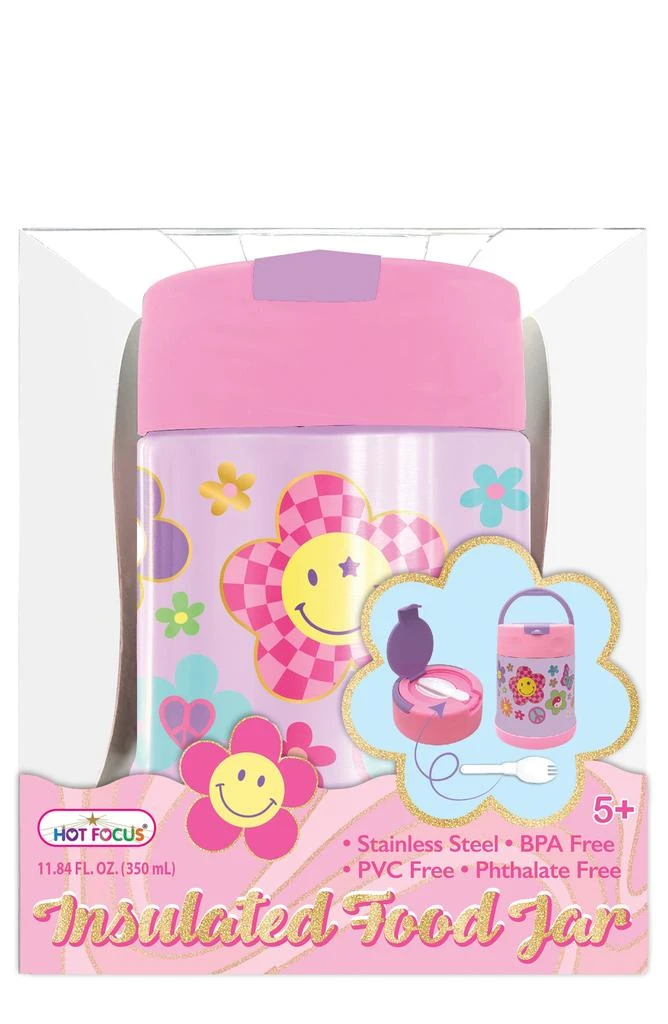HOT FOCUS Kids' Groovy Flower Insulated Food Jar 1