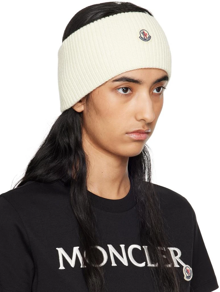 Moncler Off-White Wool Headband 2