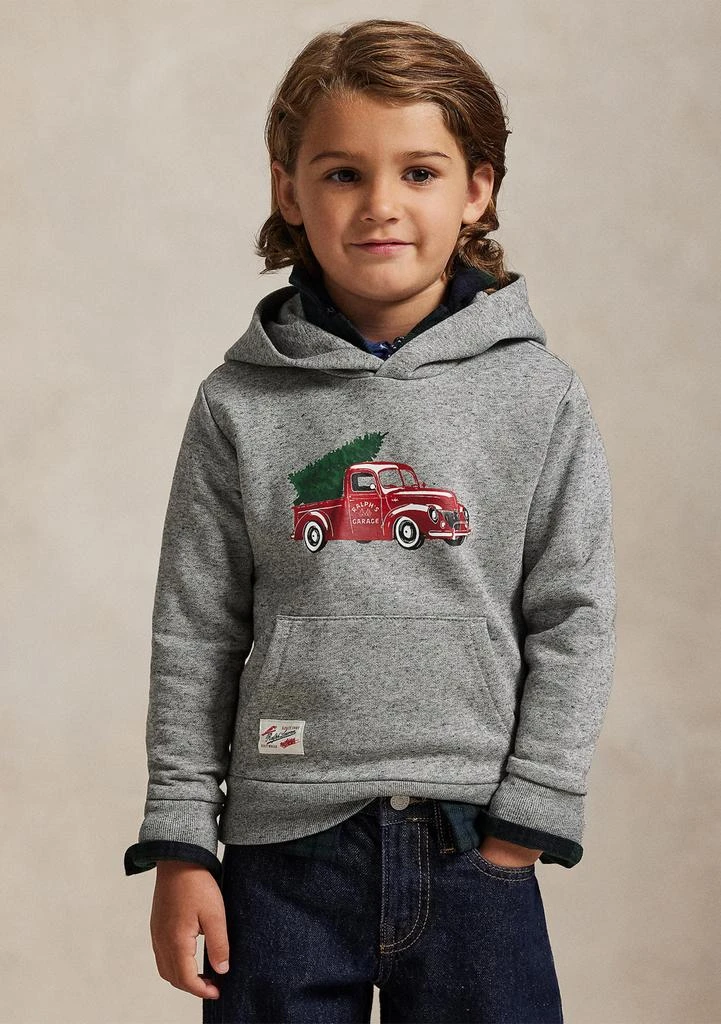 Ralph Lauren Boys 2-7 Truck-Print Fleece Hoodie