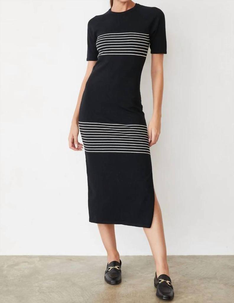 Monrow Monrow - Light Soft Knit Stripe Dress