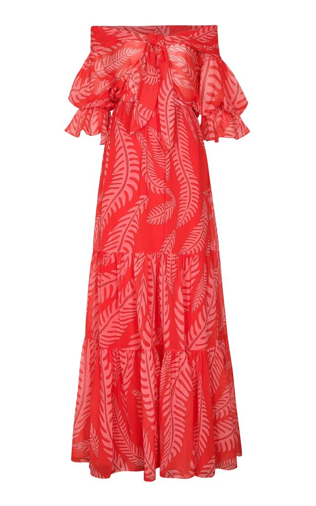 Andres Otalora Andres Otalora - Clemencia Chiffon Maxi Dress - Pink - US 4 - Moda Operandi