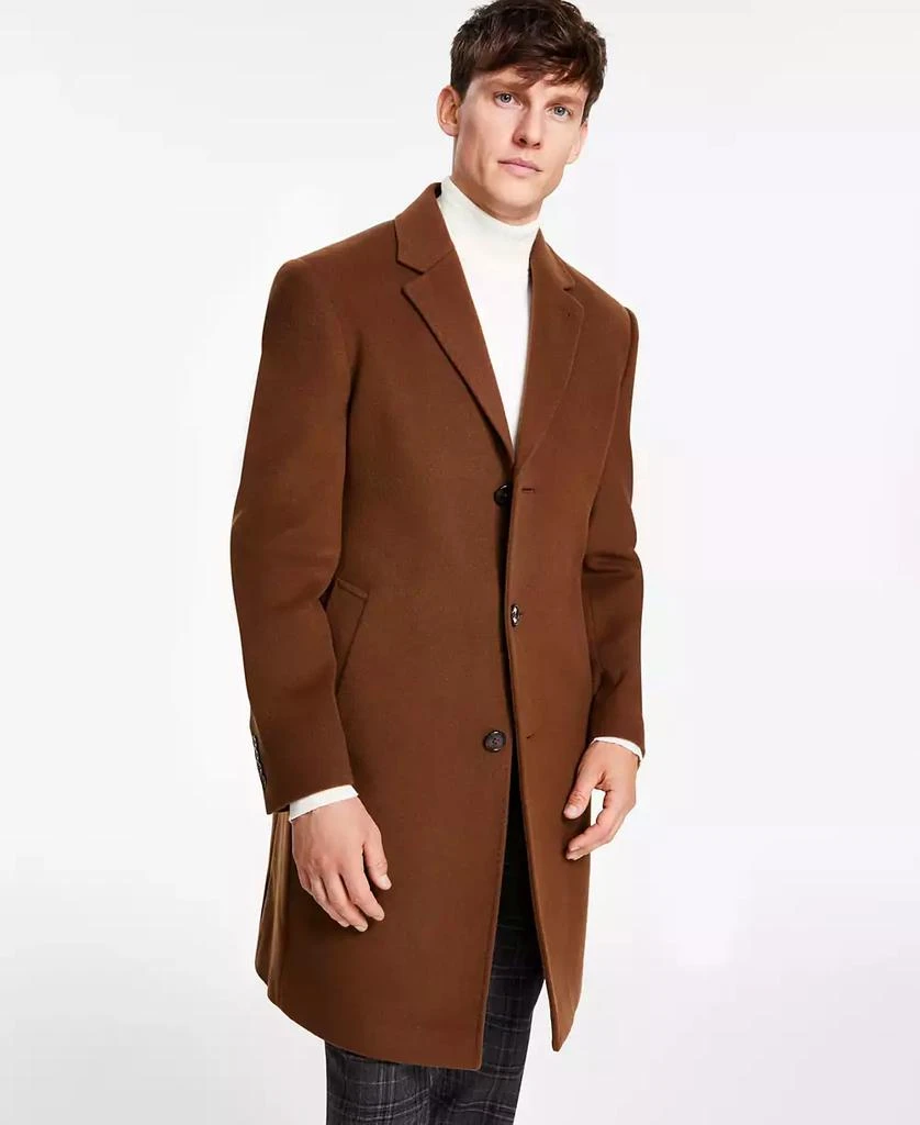 Michael Kors Men's Classic Fit Luxury Wool Cashmere Blend Overcoats 4