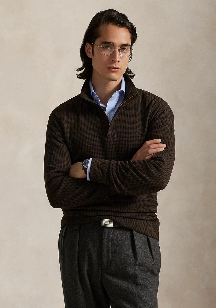 Ralph Lauren Houndstooth Luxury Jersey Pullover