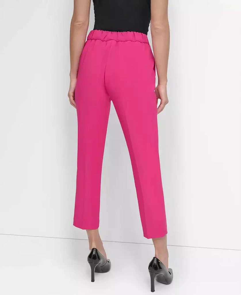 DKNY Petite High Rise Cropped Pull-On Pants 4