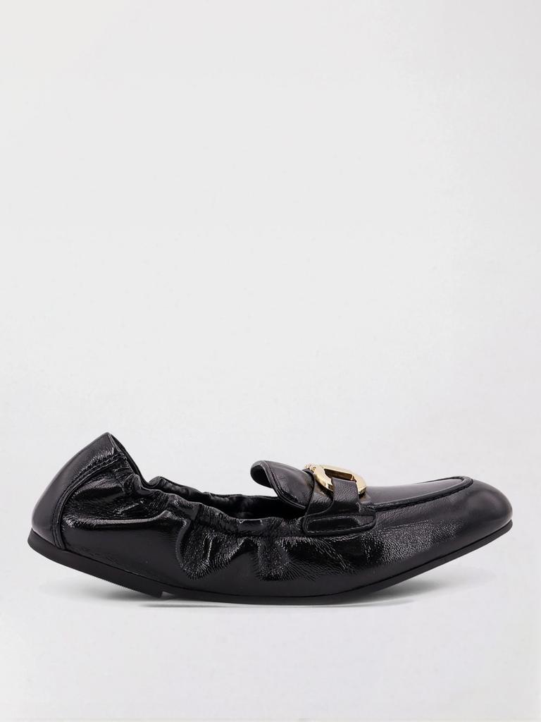 Salvatore Ferragamo Black Leather Joelle Ballerinas - Shoes