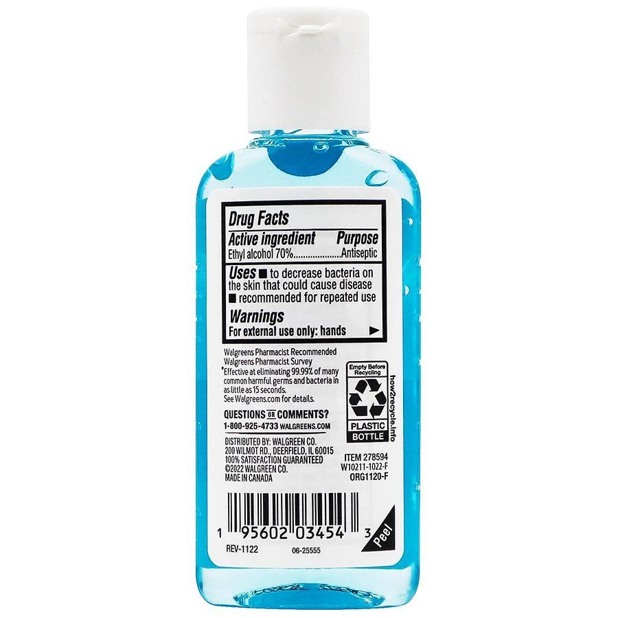 Walgreens Hand Sanitizer Coast Breeze 2