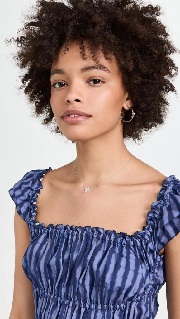 Stephanie Gottlieb 14k Small Pave Heart Necklace 2