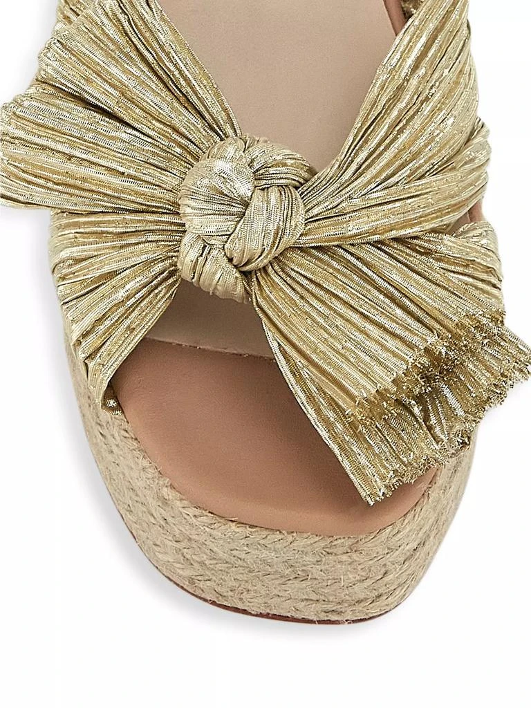 Loeffler Randall Gaby Pleated Bow Espadrille Sandals 4