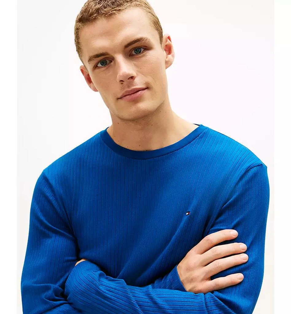 Tommy Hilfiger Men's Ribbed Long-Sleeve Pajama Shirt 5