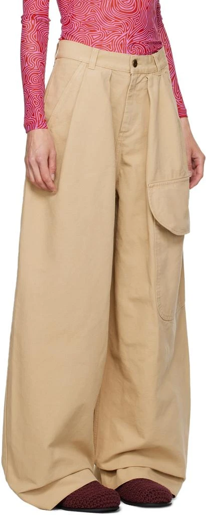 JW Anderson Beige Cargo Trousers 2