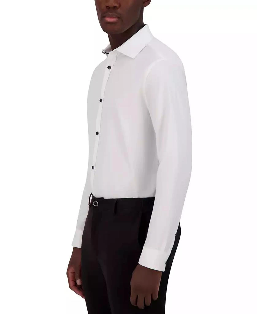 Karl Lagerfeld Paris Men's Slim-Fit Small Square Jacquard Dress Shirt 2