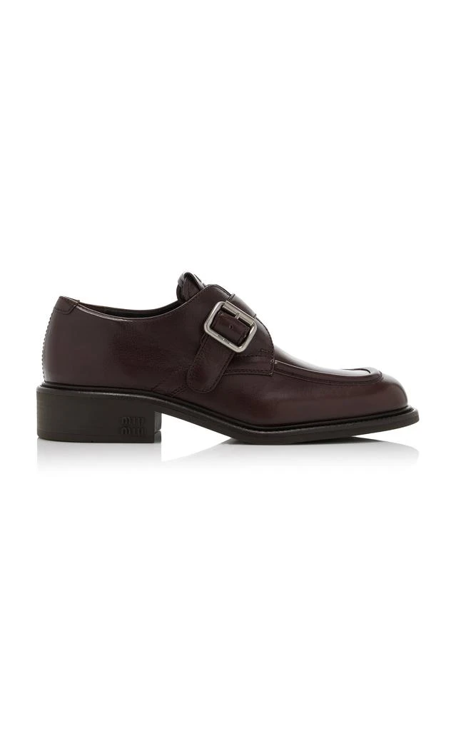 Miu Miu Miu Miu - Leather Loafers - Brown - IT 40 - Moda Operandi 1