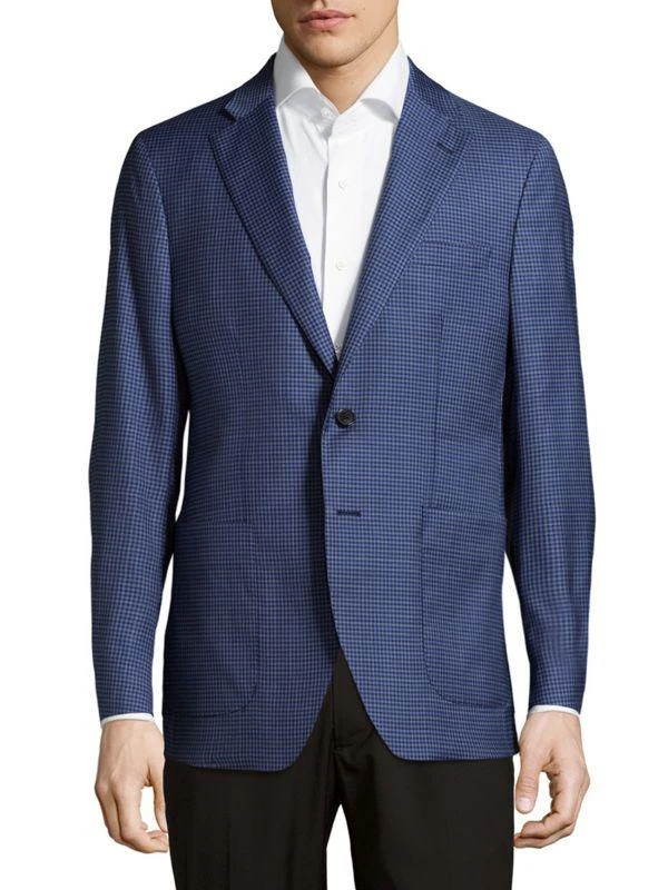 Saks Fifth Avenue Checkered Jacket 1