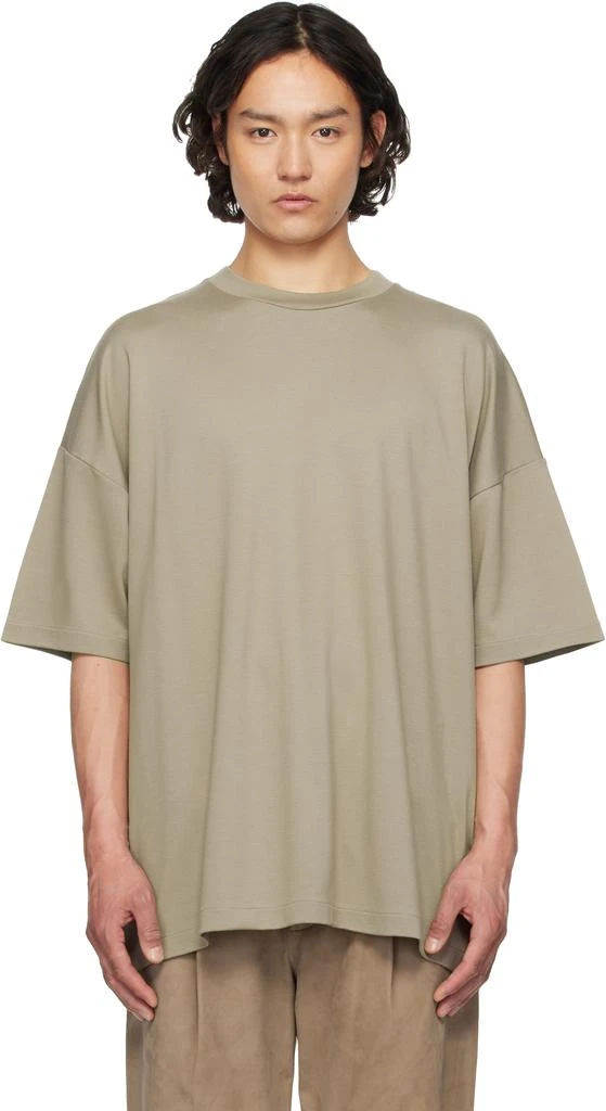 Fear of god Taupe Milano Short Sleeve T-shirt 1