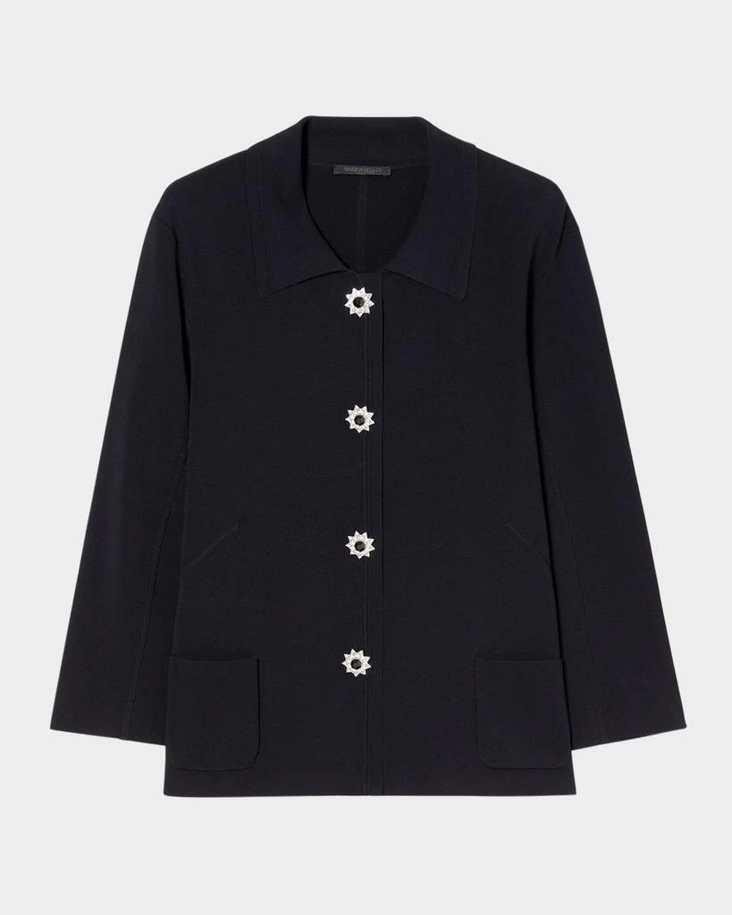 Marina Rinaldi Plus Size Comune Embellished Knit Jacket 1