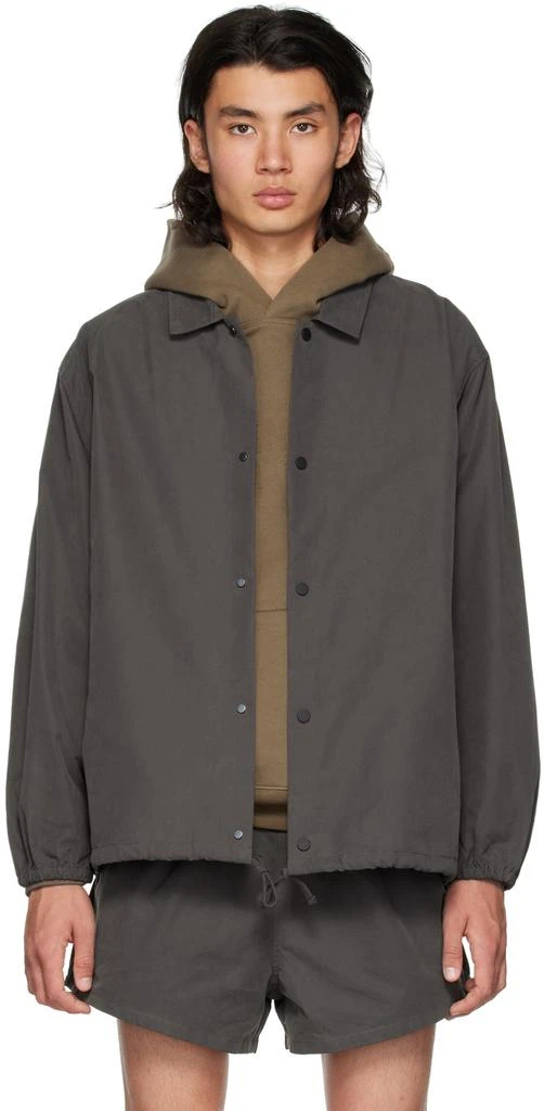 Essentials Gray Drawstring Jacket 1