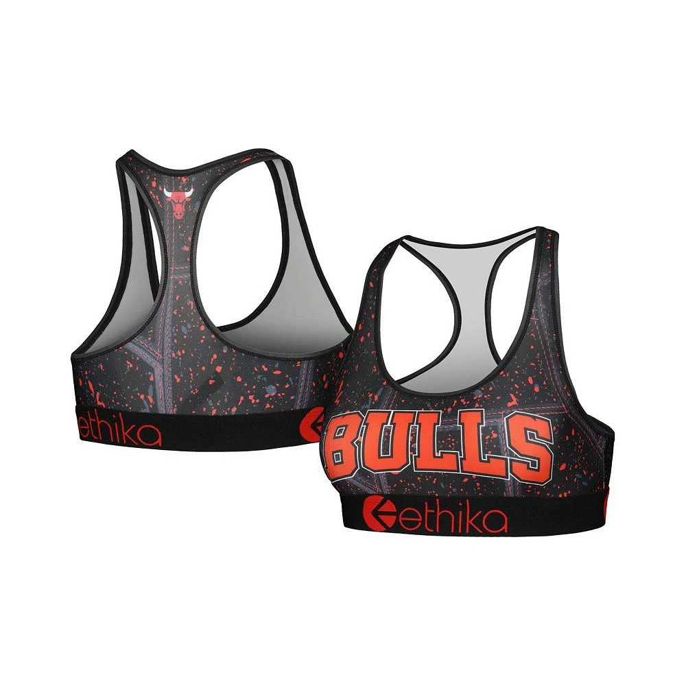 Ethika Women's Red Chicago Bulls Racerback Sports Bra 1