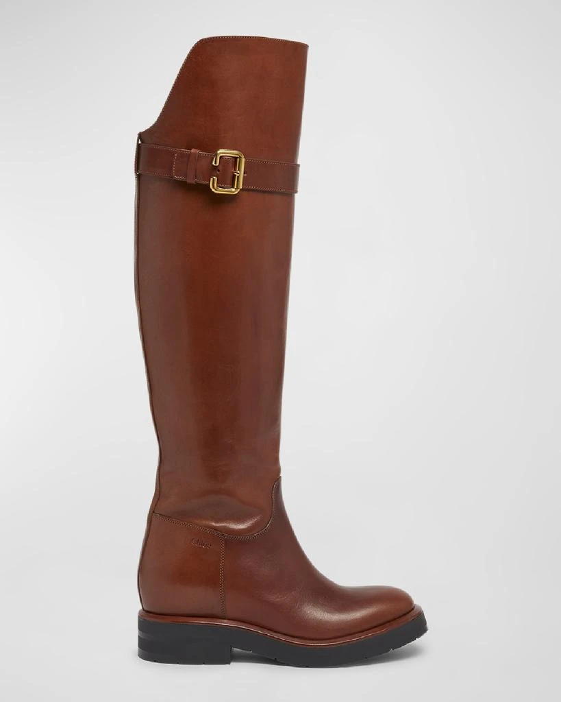 Chloé Coddington Leather Over-The-Knee Riding Boots 1