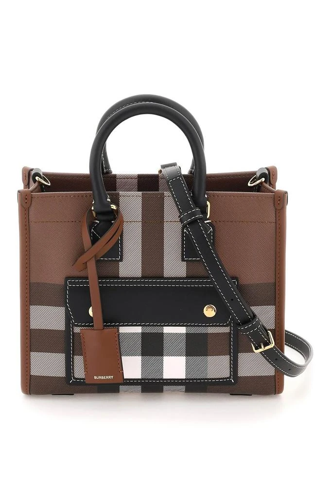 Burberry Burberry Tartan Checked Freya Tote Bag 1