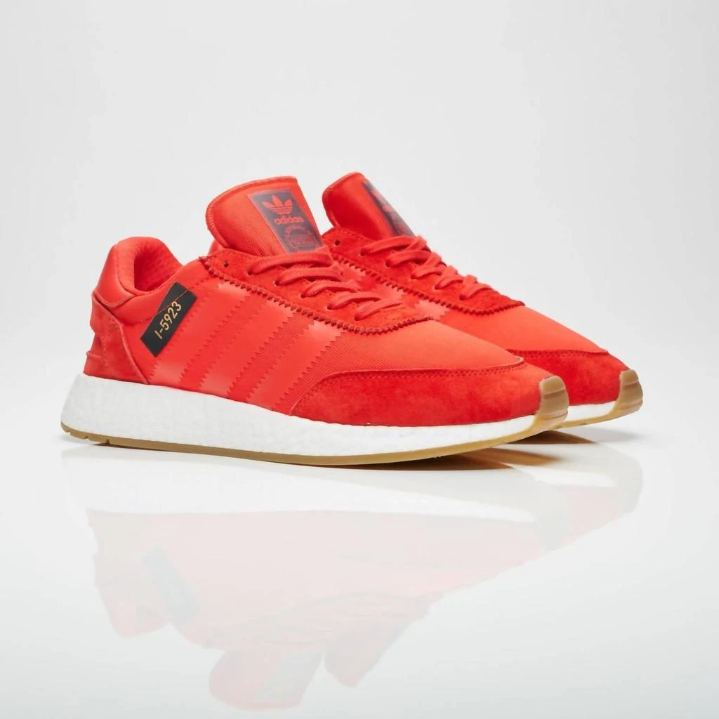 Adidas Men's I-5923 Running Shoes In Core Red/footwear White/gum 3 1