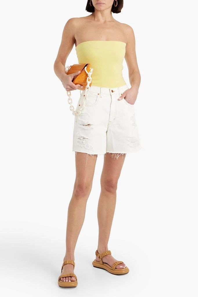 SLVRLAKE Dakota distressed denim shorts 2