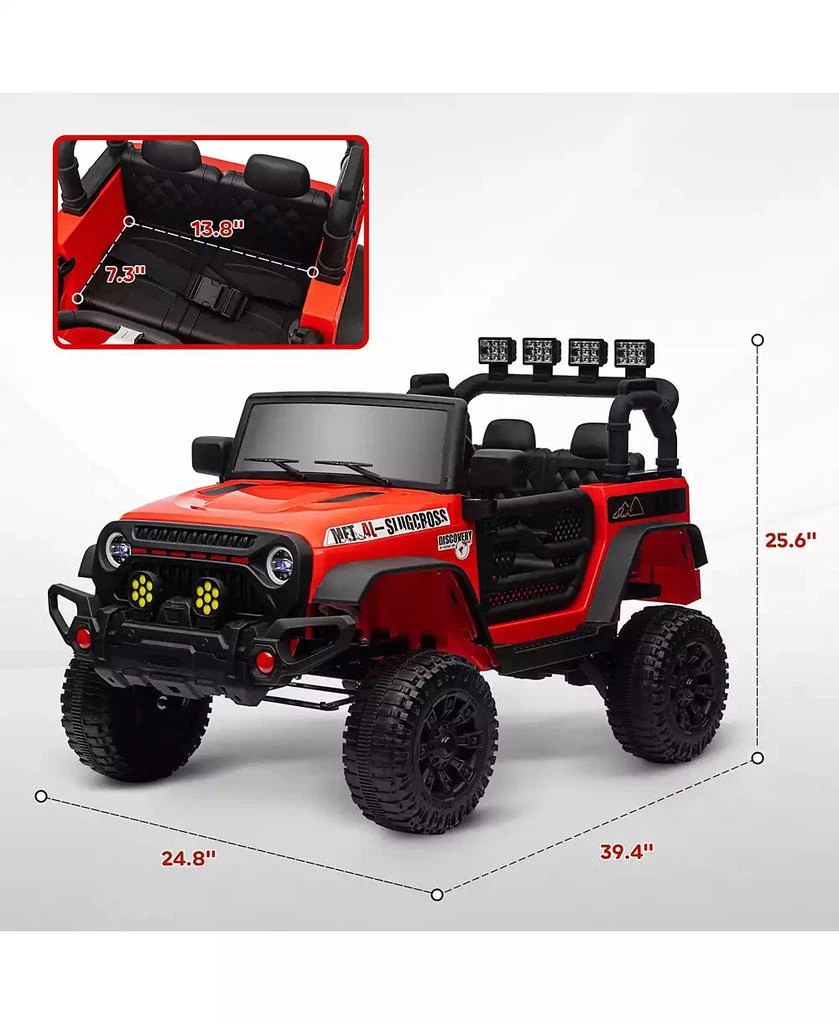 HONGGE 12V Kids Ride On Truck with Music Lights and Remote 3