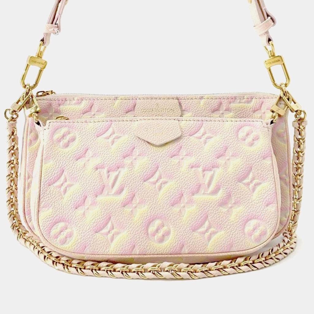 Louis Vuitton Louis Vuitton Pink Monogram Empreinte Multi Pochette Accessoires Shoulder Bag