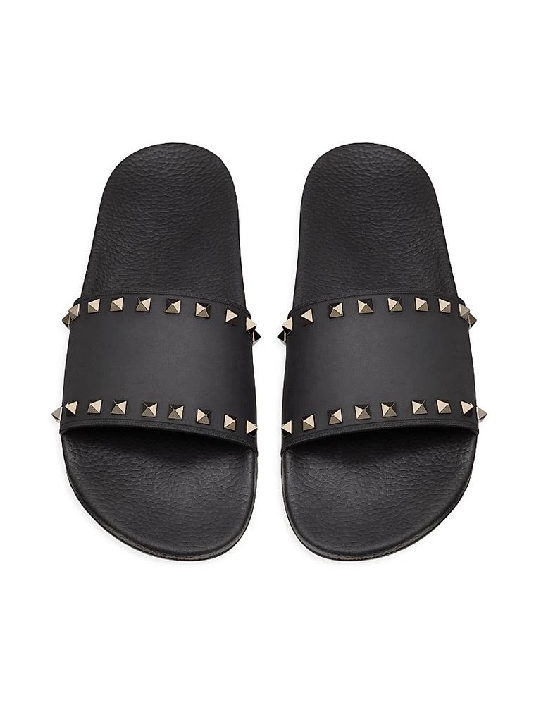 Valentino Rockstud Rubber Slider Sandals 4