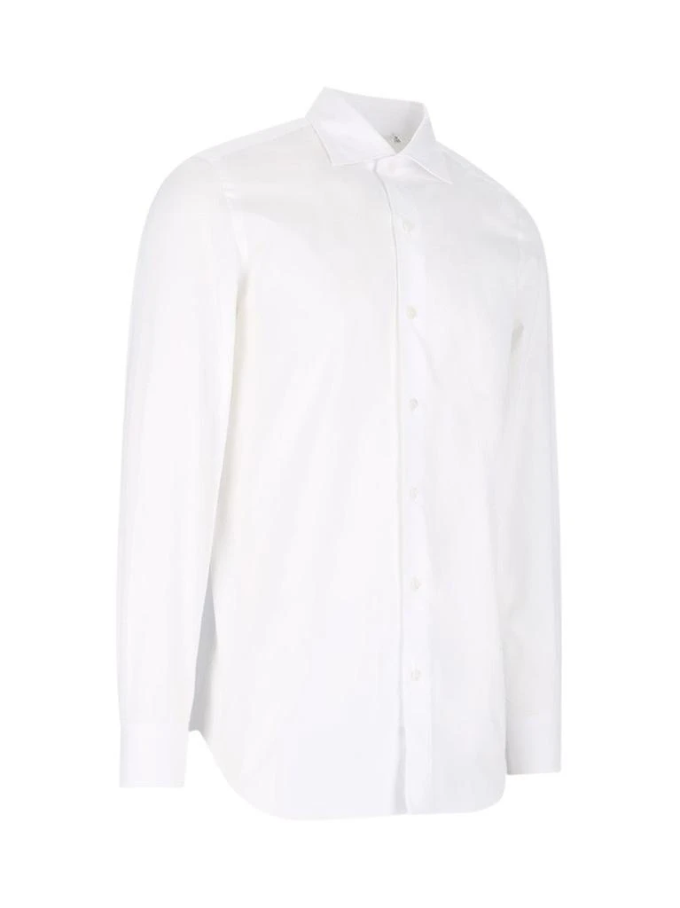 Finamore 1925 "Milano-Zante" White Cotton Shirt 2