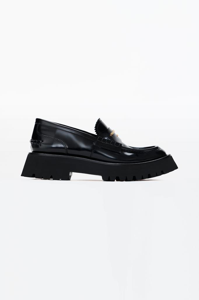 Alexander Wang CARTER MID-HEEL LUG LOAFER IN LEATHER