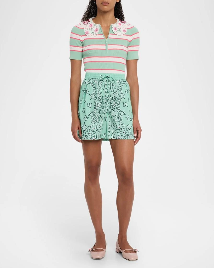 Essentiel Hissels Bandana-Printed Shorts 2