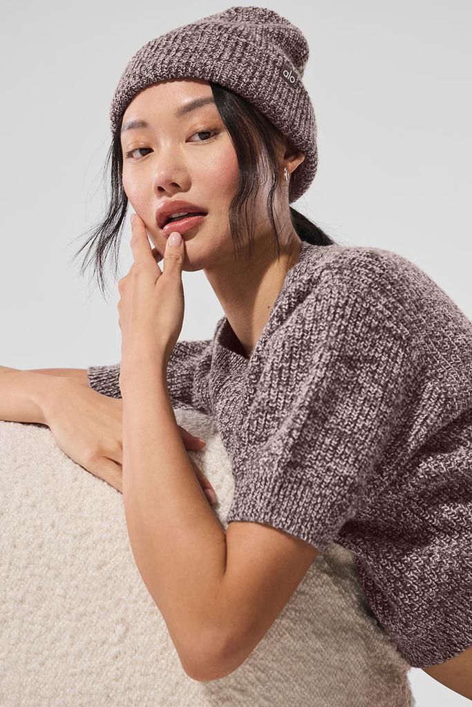 Alo Denim Knit Cloche - Steel Grey/Anthracite - Hats