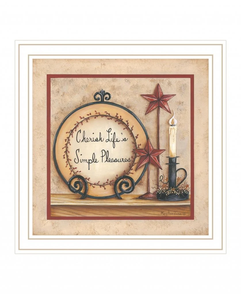 Hivvago Simple Pleasures 4 White Framed Print Wall Art 2