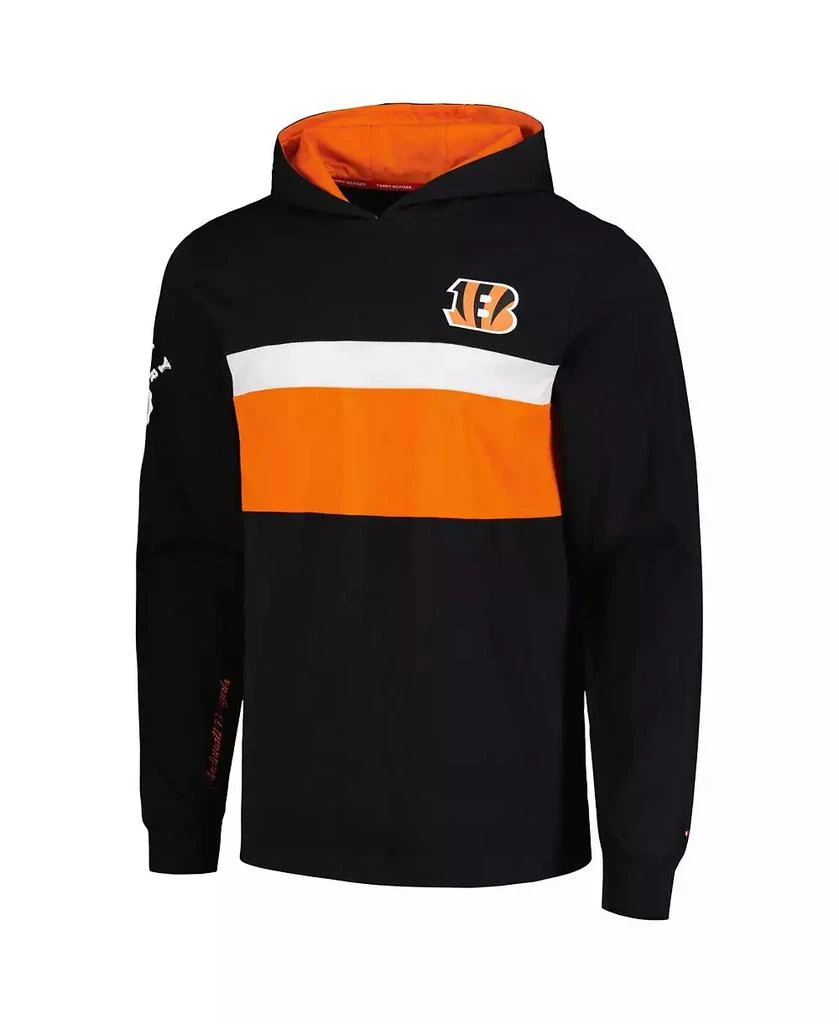 Tommy Hilfiger Men's Black Cincinnati Bengals Morgan Long Sleeve Hoodie T-shirt 2