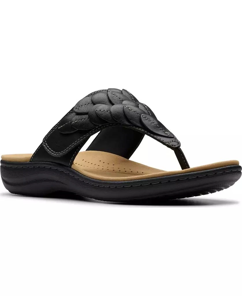 Clarks Collection Women's Laurieann Palm Flip-Flop Sandals 1