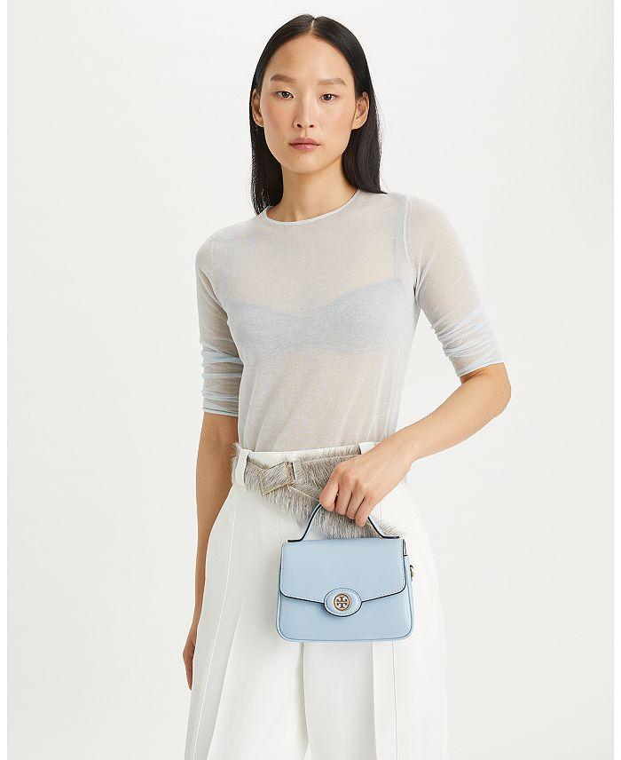 Tory Burch Small Robinson Spazzolato Top Handle Bag