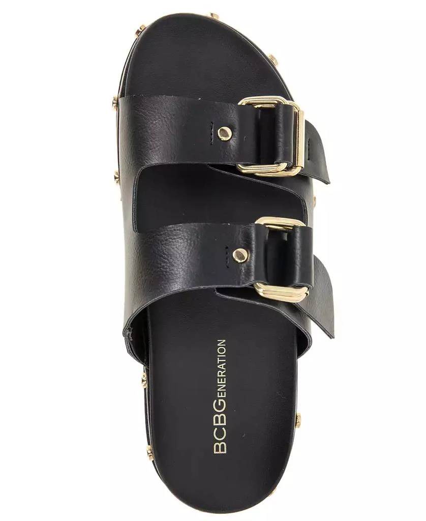 BCBG Women's Bamba Footbed Slip-On Sandals 4
