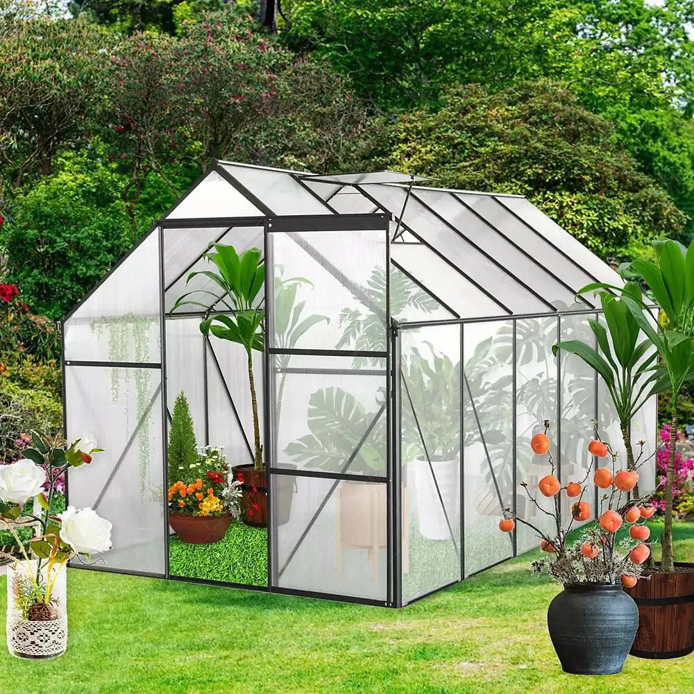 Streamdale Furniture 6x12 FT Heavy-Duty All-Season Greenhouse with Aluminum Base