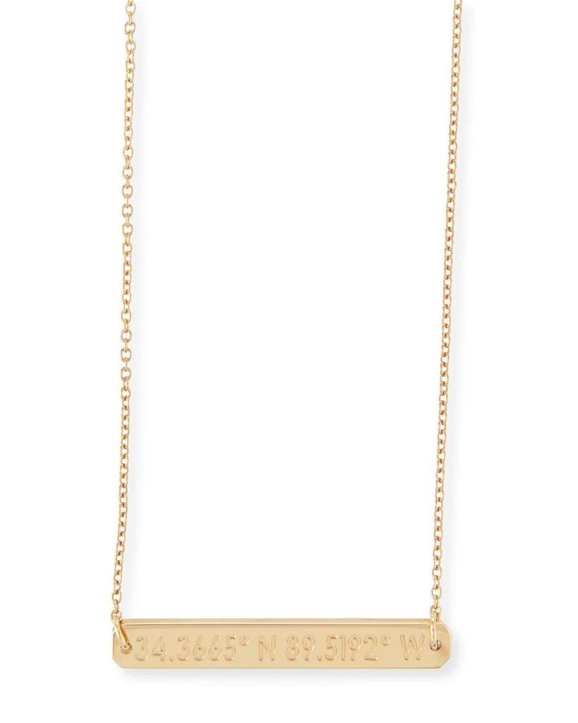 Coordinates Collection Legend Engraved Pendant Necklace, 16-18"L 1