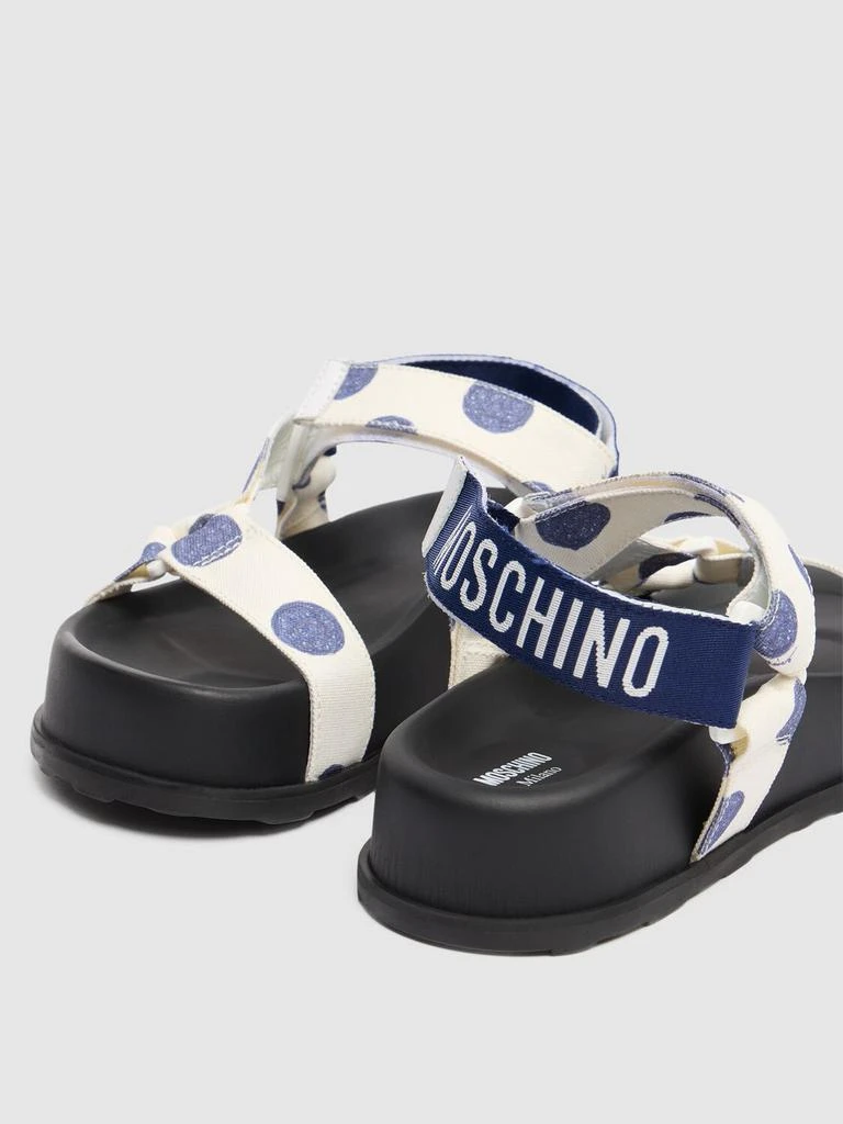 Moschino 40mm Sporty Canvas Sandals 3