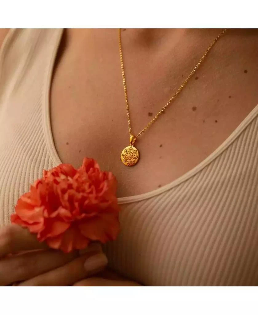 Mantra Mandala I Am Worthy Silver / 2