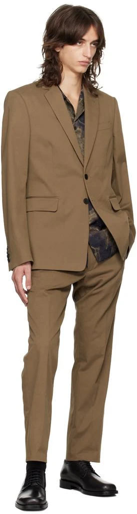 Dries Van Noten Brown Single-Breasted Cotton Suit 5