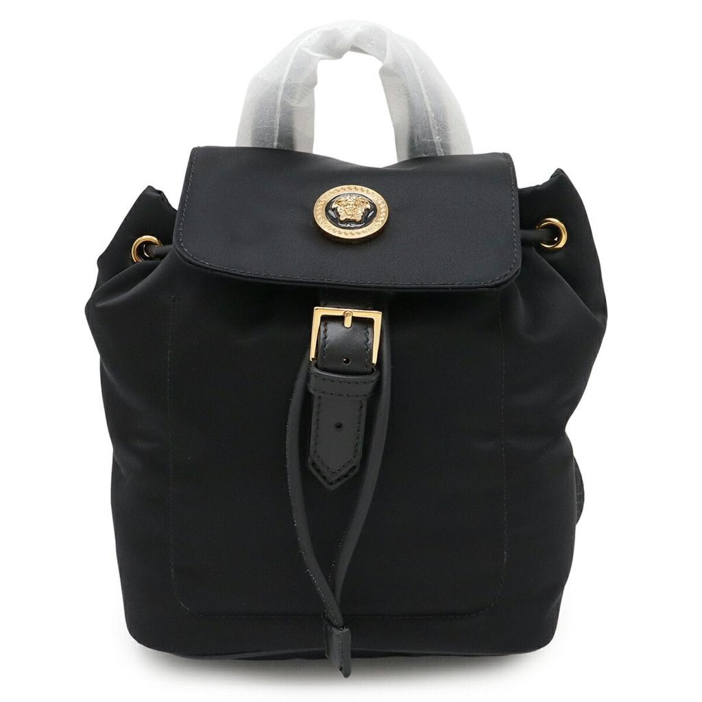 Versace Nylon Leather Backpack (Pre-Owned)