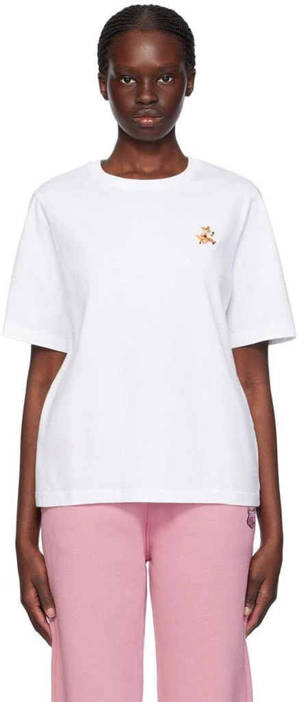 Maison Kitsuné White Speedy Fox T-Shirt 1