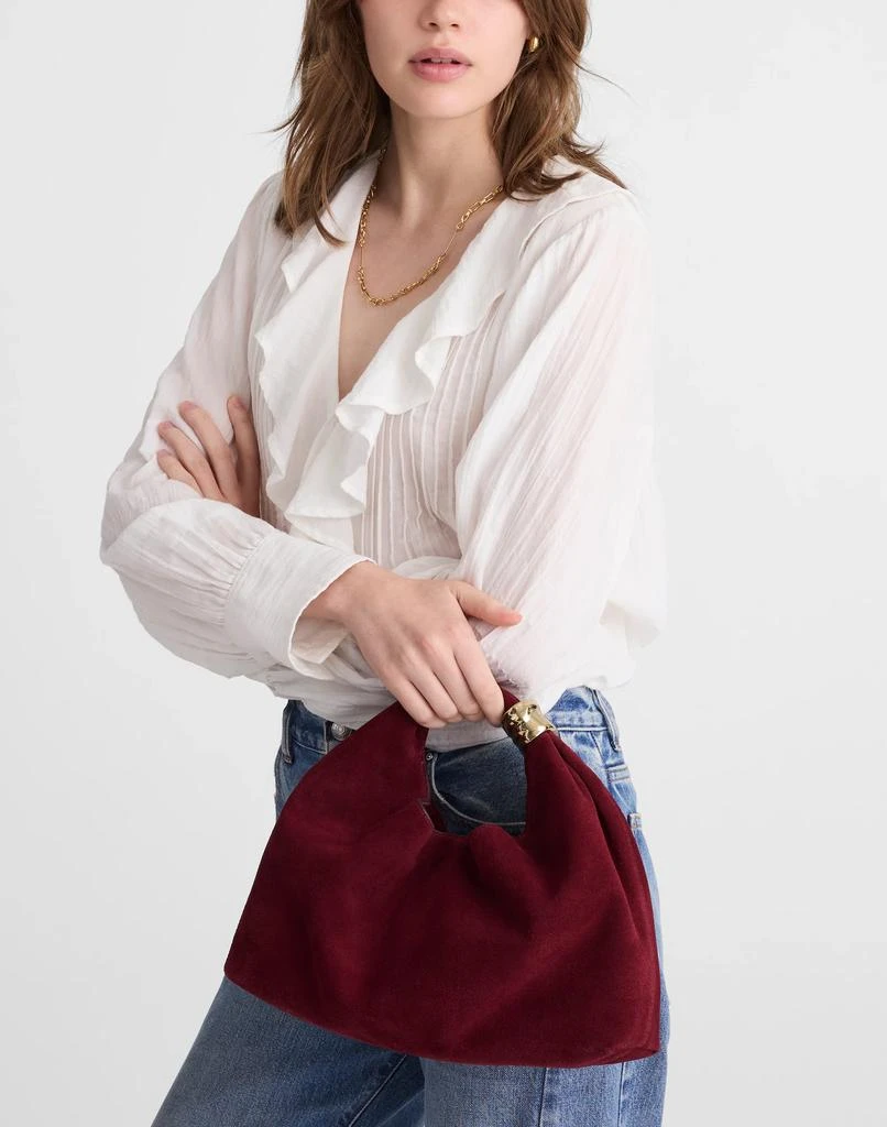 Madewell The Mini Pouch in Suede 3