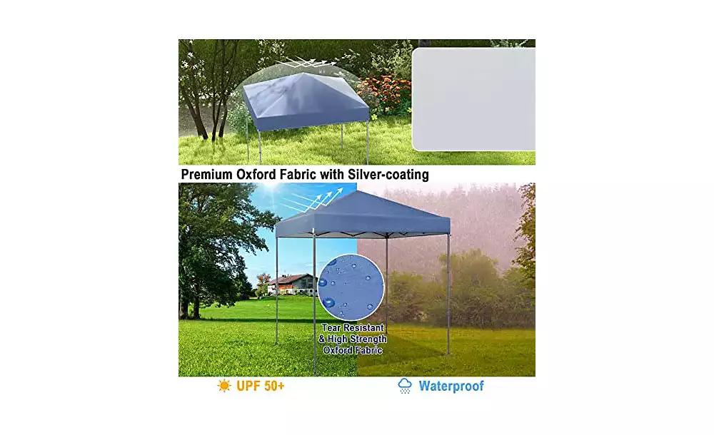 Mecale 6.6 x 6.6 Feet Outdoor Pop-up Canopy Tent with UPF 50+ Sun Protection
