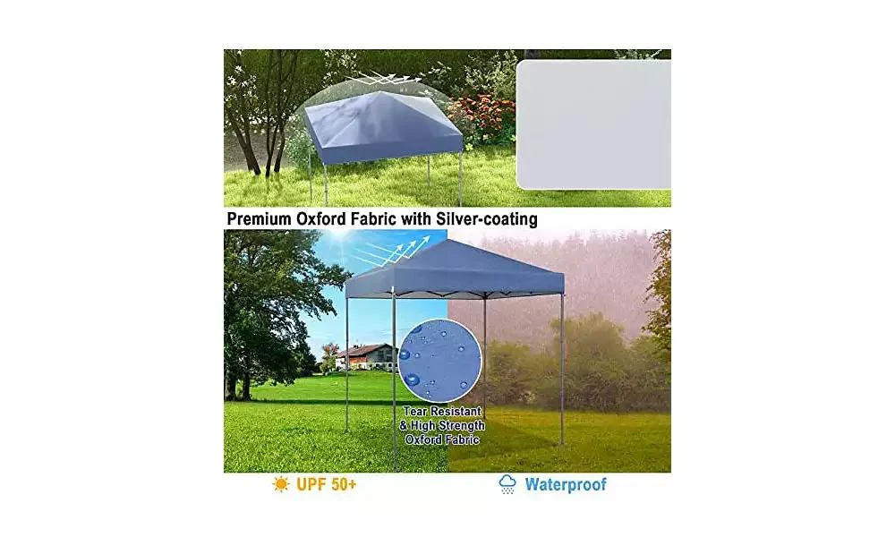 Mecale 6.6 x 6.6 Feet Outdoor Pop-up Canopy Tent with UPF 50+ Sun Protection 2