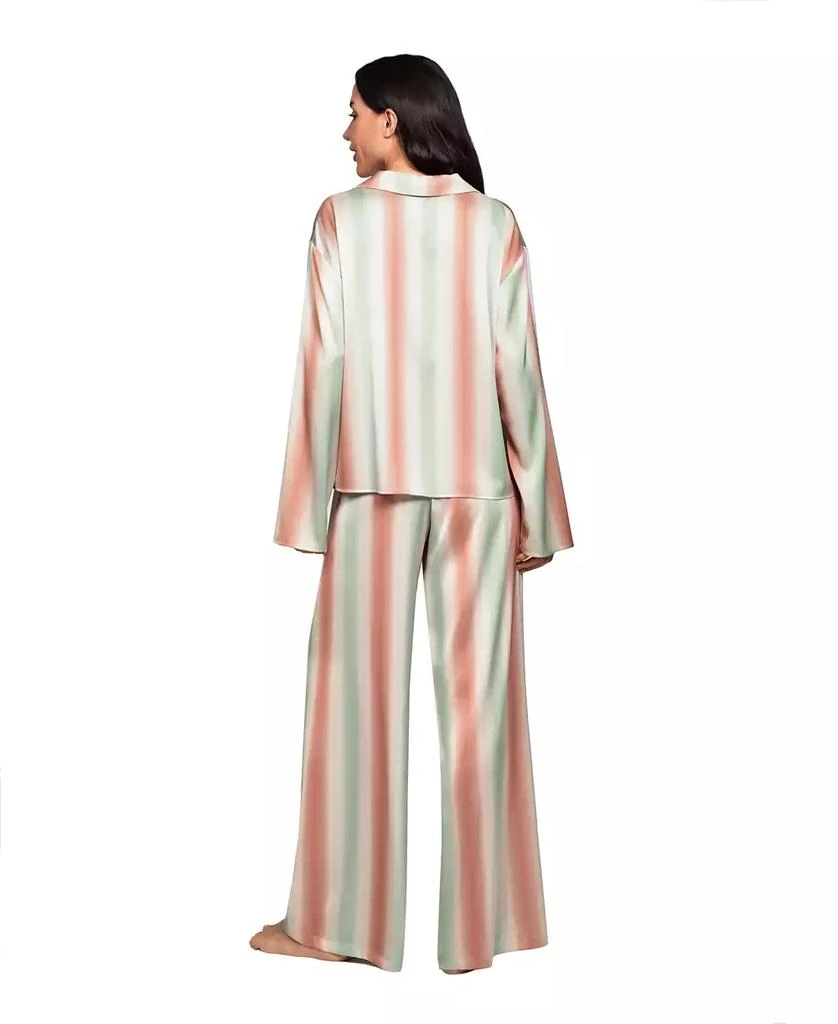 Midnight Bakery Women
s Collared Sleep Top 
Pants, 2-Piece Set 4