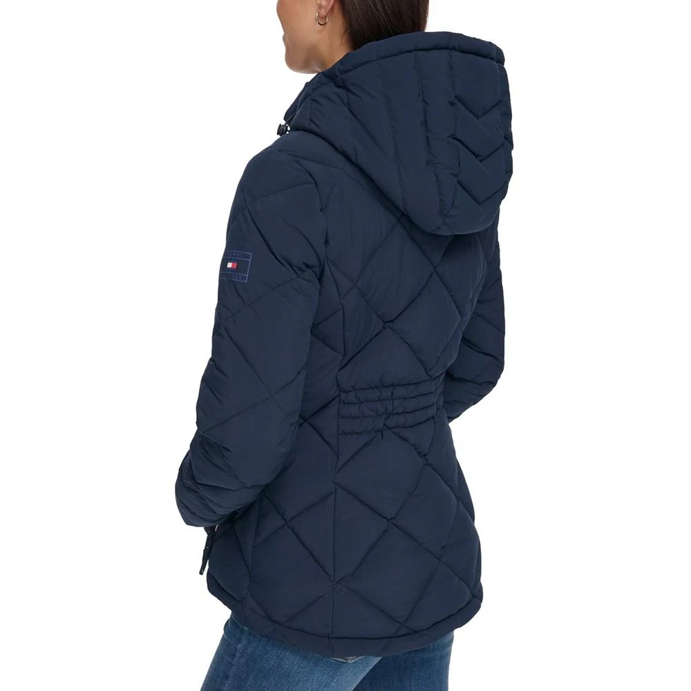 Tommy Hilfiger Women's Diamond Quilted Hooded Packable Puffer Coat, Created for Macy's 2